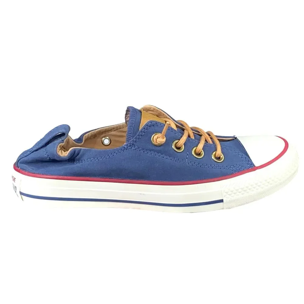 Converse Women's Shoreline Blue White Slip On Sneaker Size US 6 - Picture 1 of 9